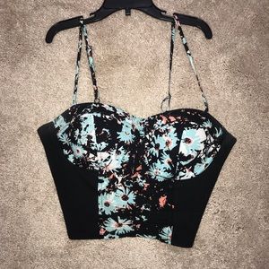 ⛄️Flower Crop top